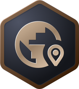 wood visitedCountryCount badge